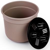 Кашпо Сканди 5л какао с дренаж. вставкой М9015 /12шт/ Альтерн