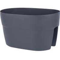 Балконный ящик на перила 40см Villa de Fiori вулканический серый IG6603
