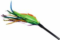 Игрушка к УЮТ Дразнилка Перья зелено-оранжевые 40см/ИУ22/ Евро