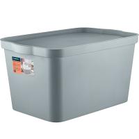 Ящик д/хранения 24л Keeplex Trendy с крышкой серый топаз KL3505 /5шт/ПР