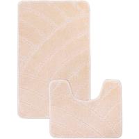 Комплект ковриков д/ванной и WC Радуга 60*100/50*60см бежевый МС2-061 /25шт/ My Crystal