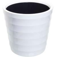 Кашпо Лаура 16,6л белый с вставкой ЛР30-10 /1шт/ЛГ
