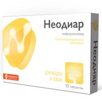 П Неодиар для кошек и собак от диареи 10 таб./26шт/V402/Экопром ЧЗ