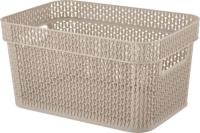 Корзина д/хранения Keeplex Ajur 5л с ручками бежевый топаз KL4112 /12шт/ПР