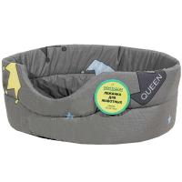 Лежанка овальная стеганая поролоновая хлопок Короны МИКС 42*34*18см/DONBARON Лежанка овальная стеганая поролоновая хлопок Короны МИКС 42*34*18см/DONBARON