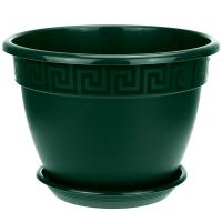 Кашпо Антик D32 10л малахит с под. 5PL0492 /5шт/ТП