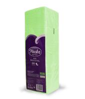 Салфетки бумажные 1 слой "Plushe Maxi Professional" 24*24см с тиснением салатовый 400 листов 2022-7