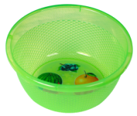 Чаша 8л Медовая  прозрачно-зеленый 03033 /10шт/Арз