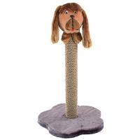 Когтеточка столбик с собакой джутовый 38*38*59см ЧИП /8324