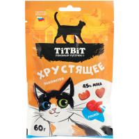 Лакомство К хрустящее с лососем для кошек 60гр/027486 ЧЗ