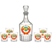 Набор для вина СССР 7 предметов /1230-Д 