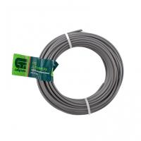 Леска для триммера круглая армированная алюминием 2,4мм*15м 