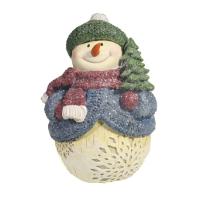 Снеговик с елкой L11.5W11H15.5  714152