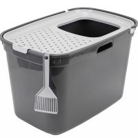 Туалет бокс д/кошек ZooM 59*39*38см с верхним входом серый/2932/Дарэлл Туалет бокс д/кошек ZooM 59*39*38см с верхним входом серый/2932/Дарэлл