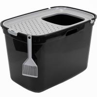 Туалет бокс д/кошек ZooM 59*39*38см с верхним входом черный/2932/Дарэлл Туалет бокс д/кошек ZooM 59*39*38см с верхним входом черный/2932/Дарэлл