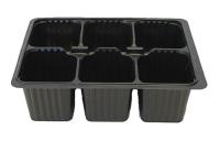 Кассета д/рассады на 6 ячеек 28,5*18,5см кругл. стандарт (0,22л) /200шт/РС