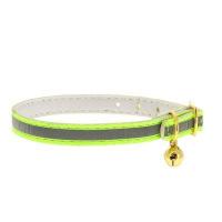 Ошейник синтетик 10мм светоотражающий с бубенчиком зеленый 30см/00210119-05 Ошейник синтетик 10мм светоотражающий с бубенчиком зеленый 30см/00210119-05