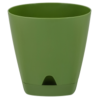 Цветочный горшок Амстердам 2,5л оливковый с поддоном ING6200ОЛ