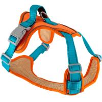 Шлейка нейлон М SPORT-2 с ручкой оранжево-голубая обх.груди 46-63см/01204250-63/Каскад