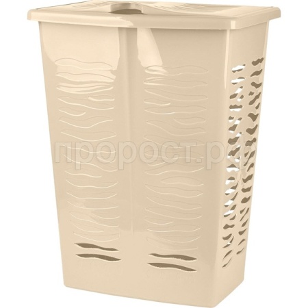Корзина д/белья Keeplex Regular 42л бежевый топаз KL1707 /8шт/ПР