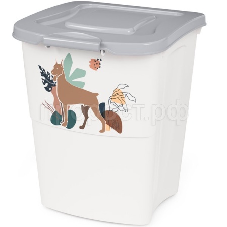 Контейнер д/корма 36л серый/М8293 Контейнер д/корма 36л серый/М8293