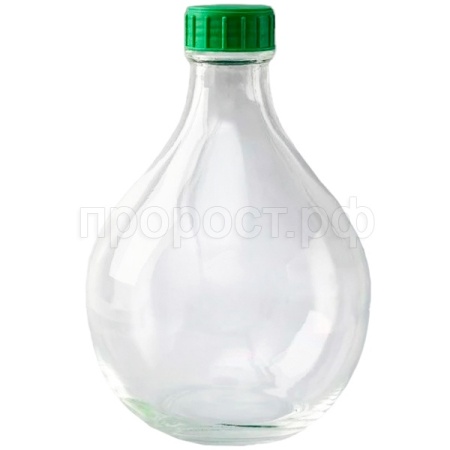 Бутыль 3л "Дамижана" прозрачная с крышкой /4шт/