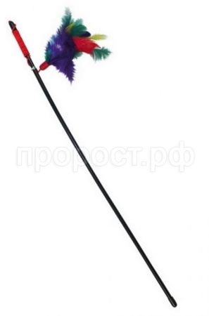 Игрушка для кошек Дразнилка удочка Волшебное перо 46см К2120