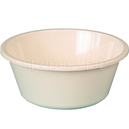 Таз 4л круглый слоновая кость 03021 /10шт/Арз