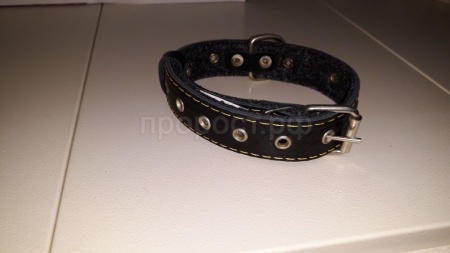 Ошейник кожа 30мм безразмерный на ферте 54-56см/40861 Ошейник кожа 30мм безразмерный на ферте 54-56см/40861