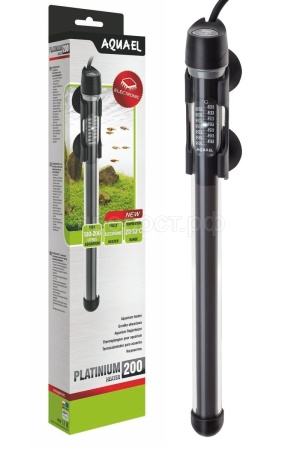 Нагреватель PLATINIUM HEATER 200W(130-200л) стеклянный/121219/АП