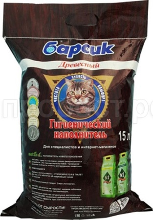 Наполнитель Барсик Древесный 15л
