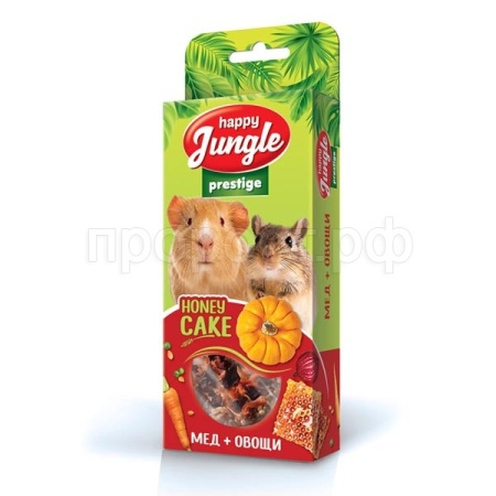 Лакомство д/грыз Корзинки Хэппи Джангл Престиж д/ грызунов мед и овощи 3шт* 85гр/20шт/J505