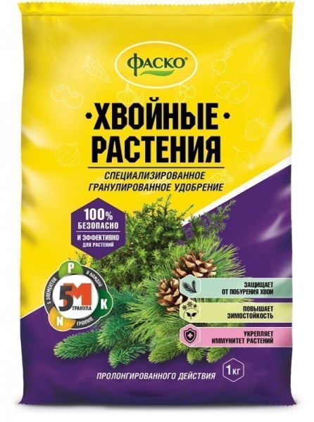 Фаско 5М-гранула 1кг Хвойные растения Фаско 5М-гранула 1кг Хвойные растения