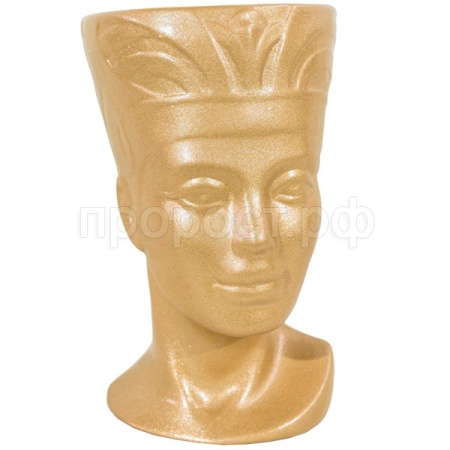 Ваза Голова Нефертити золото 24,5см