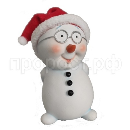 Снеговик в очках L6W6H10  716340/W098 Снеговик в очках L6W6H10  716340/W098
