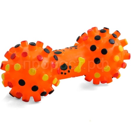 Игрушка с Гантель с шипами винил 20см/12101018/Триол Игрушка с Гантель с шипами винил 20см/12101018/Триол