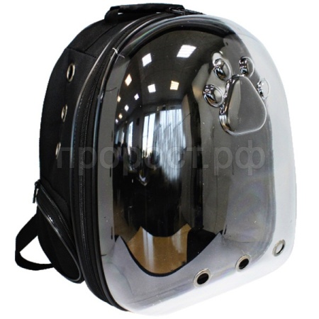 Рюкзак-переноска д/животн.с панор.видом 24x30x40см черный/Рс451ч/ Рюкзак-переноска д/животн.с панор.видом 24x30x40см черный/Рс451ч/