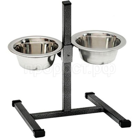 Миска метал на регулируемой подставке 2,5л/08344138/Каскад Миска метал на регулируемой подставке 2,5л/08344138/Каскад