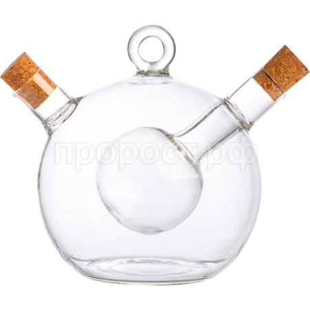 Емкость д/масла-уксуса 350/50мл OLIVA стеклянная /24шт/105013/Mallony