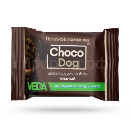 Лакомство шоколад темный CHOCO DOG д/соб 85гр/10шт/Веда