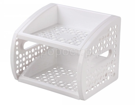 Подставка настольная 2-х ярусная белый Подставка настольная 2-х ярусная белый