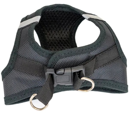 Шлейка текстиль 3х-слойн Кай №2 Кордюра + 3D сетка грудь 25-29см черная/035102черн/Дарэлл Шлейка текстиль 3х-слойн Кай №2 Кордюра + 3D сетка грудь 25-29см черная/035102черн/Дарэлл