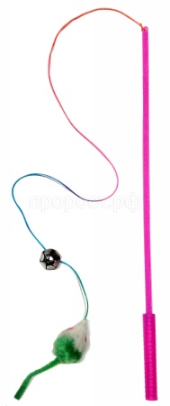 Игрушка для кошек Дразнилка Мышь с колокольчиком