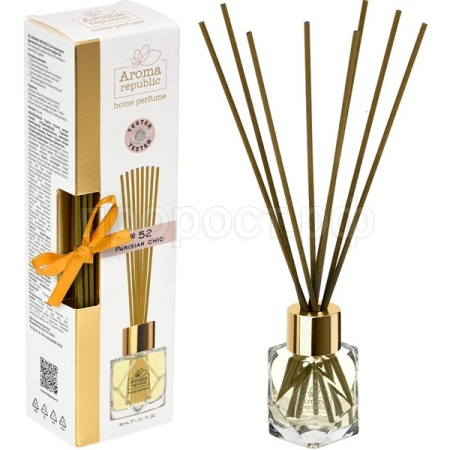 Диффузор д/дома с палочками 30мл Aroma Republic №52 Парижский шик 93800 /12шт /Профит 