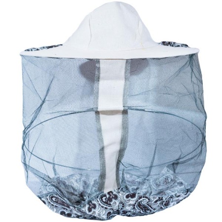 Пчелы Сетка тюль по кругу Двунитка яркий орнамент/ЧК