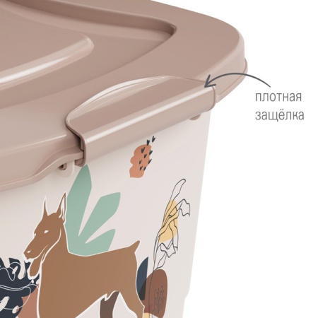 Контейнер д/корма 36л бежевый/М8294 Контейнер д/корма 36л бежевый/М8294
