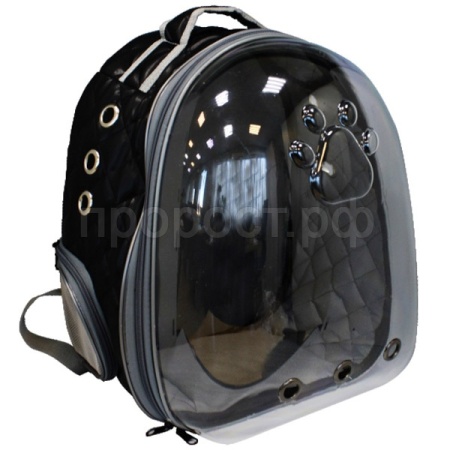 Рюкзак-переноска д/животн.с панор.видом вентил.отверст.28x33x41см иск.кожа черный/Рп033ч/Евро Рюкзак-переноска д/животн.с панор.видом вентил.отверст.28x33x41см иск.кожа черный/Рп033ч/Евро