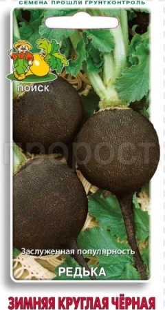 Редька Зимняя круглая черная 2г  Редька Зимняя круглая черная 2г