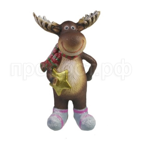 Лось со звездочкой L7,5W10H17,5  715234/W197 Лось со звездочкой L7,5W10H17,5  715234/W197