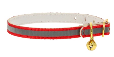 Ошейник синтетик 10мм светоотражающий с бубенчиком оранжевый 30см/00210119-03 Ошейник синтетик 10мм светоотражающий с бубенчиком оранжевый 30см/00210119-03